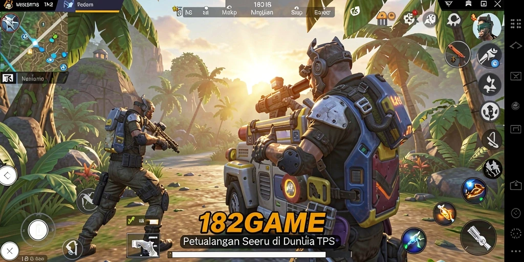 Tampilan gameplay seru dalam dunia TPS yang menantang