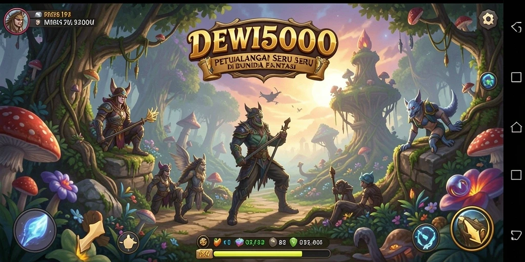 Screenshot gameplay DEWI5000 menampilkan aksi seru di dunia petualangan.