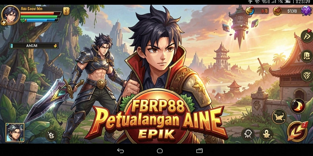 Screenshot menampilkan pertarungan dinamis di dunia Anime.