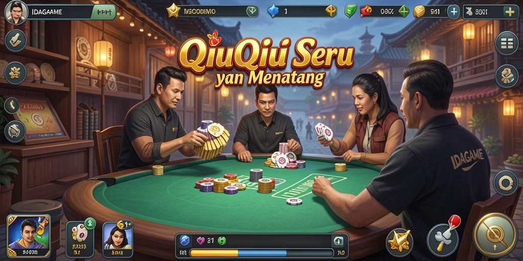 Gameplay seru QiuQiu di IDAGAME dengan tampilan yang menarik.