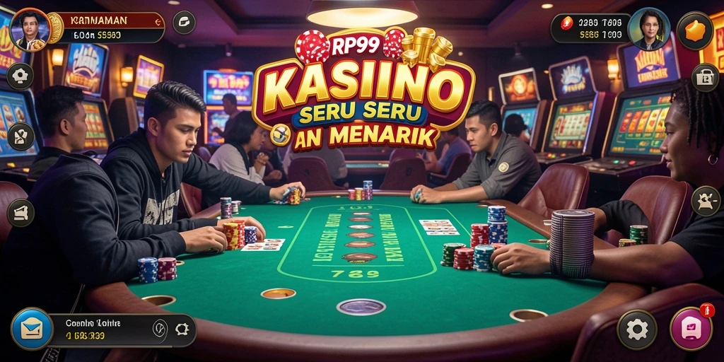 Tampilan gameplay Kasino yang menarik dari RP99 dengan grafis menawan.