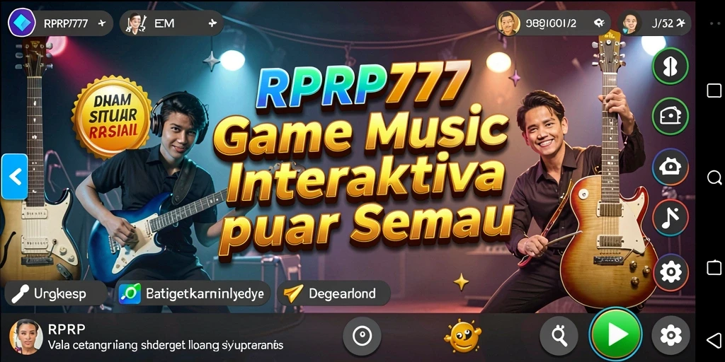 Screenshot gameplay RPRP777 menampilkan aksi menarik saat memainkan alat musik.