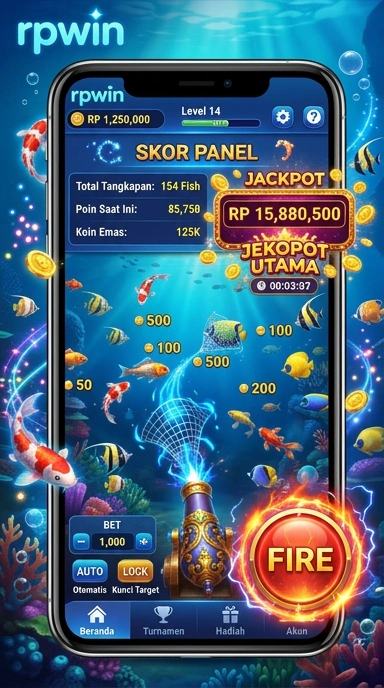 Tampilan utama aplikasi rpwin yang menarik.